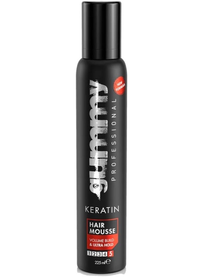 غامي موس الشعر بالكيراتين بتركيبة احترافية جديدة، غني بالحجم وثبات فائق (5)، 225 مل - Image 1